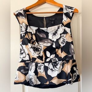 White House Black Market Floral Print Sleeveless Women’s